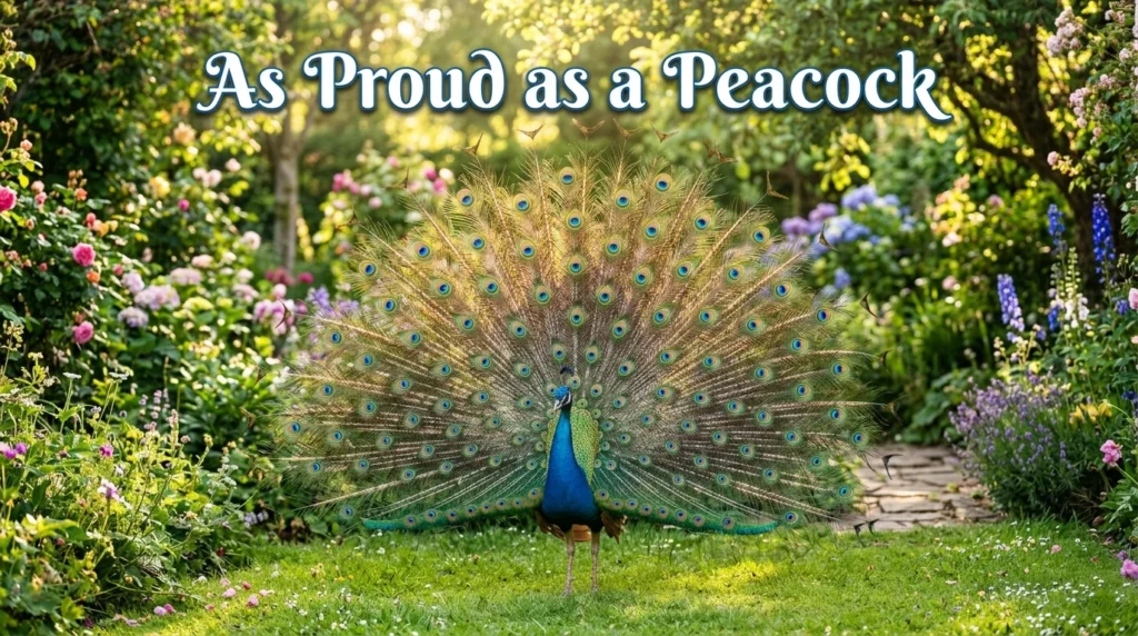 As proud as a peacock
