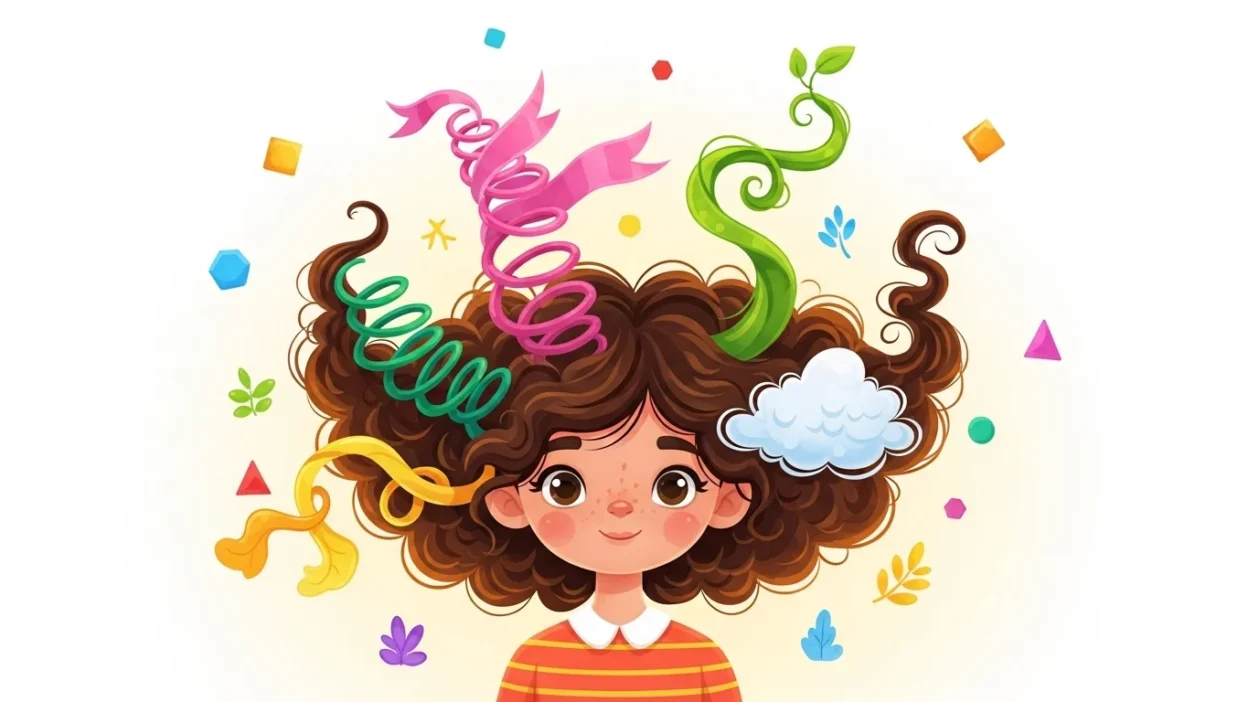 Similes for Curly Hair