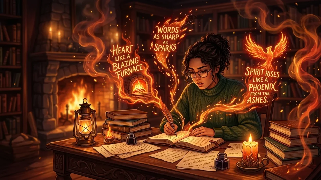 Similes for Fire