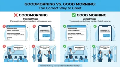 Goodmorning vs Good Morning