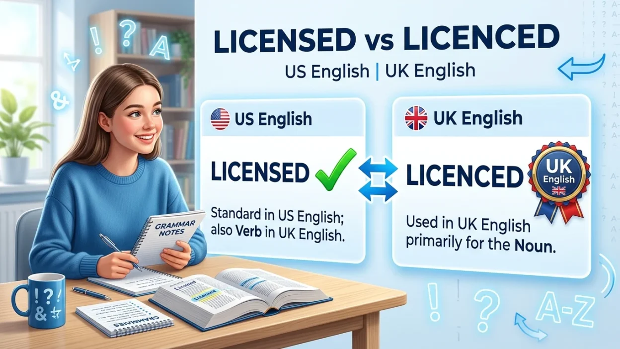 Licensed vs Licenced