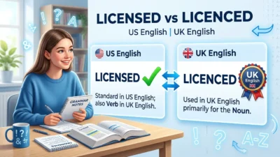Licensed vs Licenced