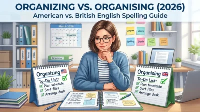 Organizing vs Organising