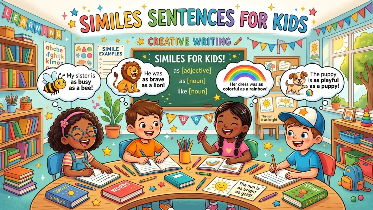 Similes Sentences for Kids