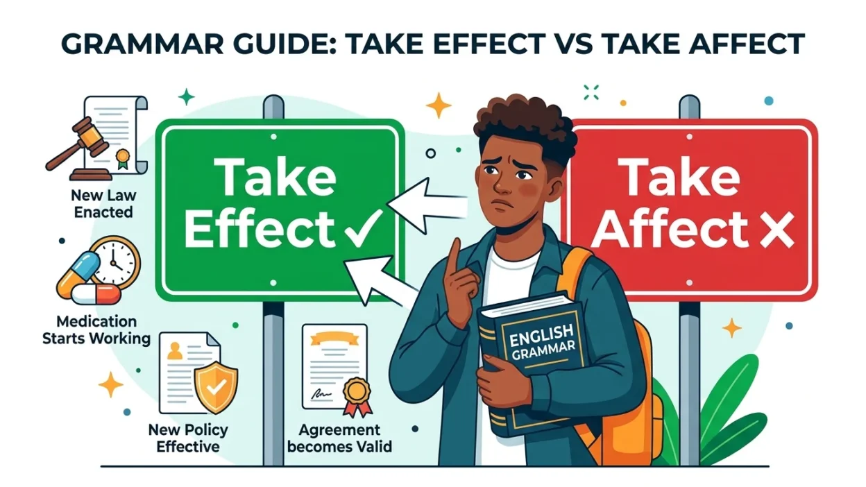 Take Effect vs Take Affect