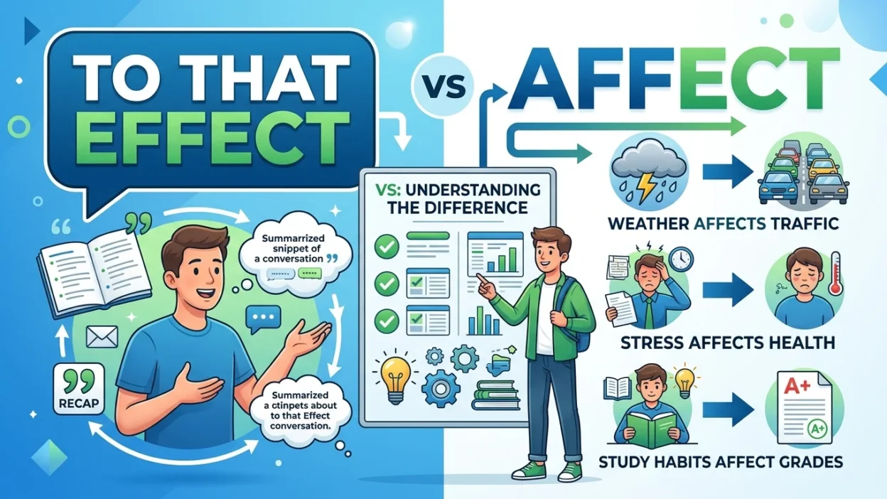 To That Effect vs Affect
