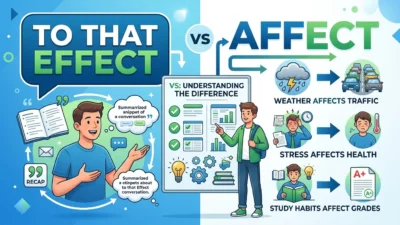 To That Effect vs Affect