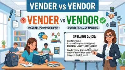 Vender vs Vendor